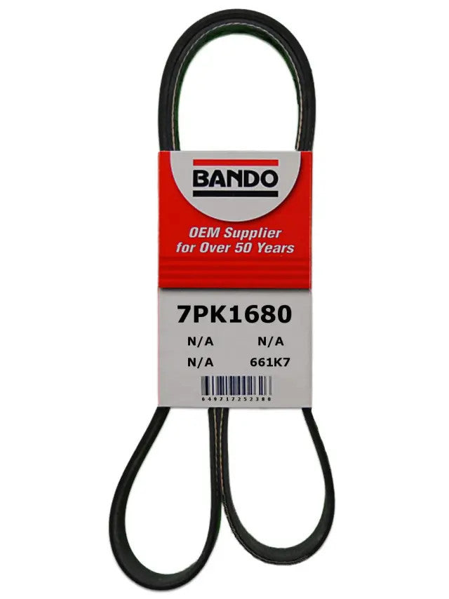 Serpentine Drive Belt 7PK1680 - 7 Ribs, 1680 mm - 1 Piece - external reference image; supplied brand and condition must be confirmed