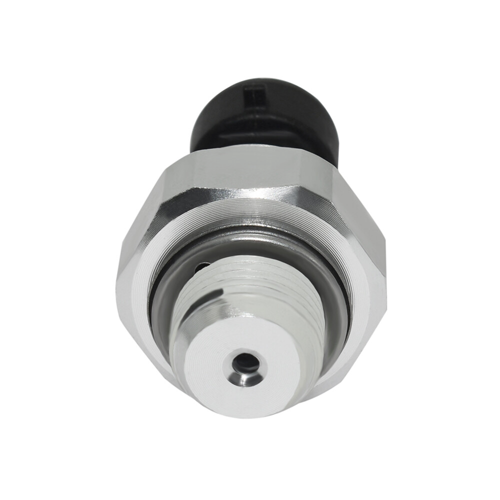 Oil Pressure Sensor 12573107 - Pressure inlet and threaded end viewed end-on (reference photo, not actual stock)