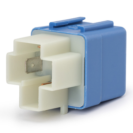 Replacement relay for Nissan reference 25230-79971 — Three-quarter housing and terminal side