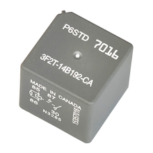 Load image into Gallery viewer, Automotive Relay reference 3F2T-14B192-CA, grey relay top marking and diagram-side perspective