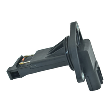 Load image into Gallery viewer, E5T62371 mass air flow sensor reference image — Opposite oblique view of probe and mounting flange; not actual stock