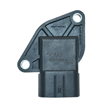 Load image into Gallery viewer, E5T62371 mass air flow sensor reference image — Top housing and physical E5T62371 / 50M0 markings; not actual stock