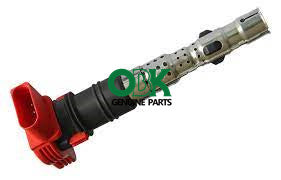 Auto Parts Electrical ignition coil 077 905 115Q  for audi red ignition coil